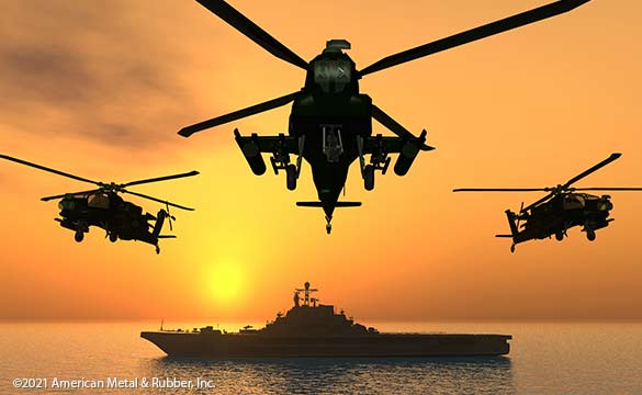 Land, Sea and Air often require the most durable of materials and components.